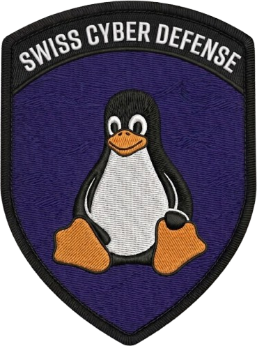 Swiss Cyber Defense Beispiel-Badge mit Klett