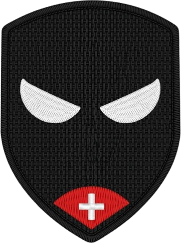 Bunker Rat Beispiel-Badge mit Klett