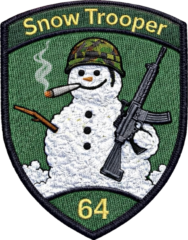Snow Trooper Beispiel-Badge mit Klett