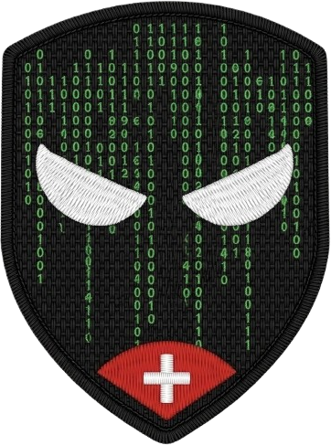 Matrix Crew Beispiel-Badge mit Klett